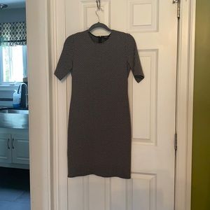 Theory black/white pattern dress